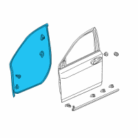 OEM 2019 Acura RLX Weatherstrip, Right Front Door Diagram - 72310-TY2-A01