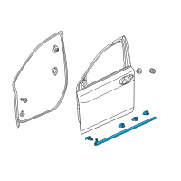 OEM Acura RLX Sub-Seal, Right Front Door (Lower) Diagram - 72328-TY2-A01