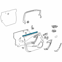 OEM 2012 Buick Verano Belt Weatherstrip Diagram - 13259947