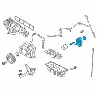 OEM 2016 Ford Fiesta Oil Cooler Assembly Diagram - 7S7Z-6B856-B