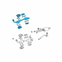 OEM 2016 Toyota Tundra Front Pipe Diagram - 17410-0S070