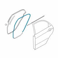 OEM Kia Spectra5 WEATHERSTRIP-Rear Door Body Diagram - 831102F201