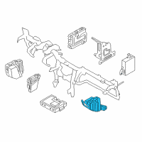 OEM 2012 Hyundai Genesis Instrument Panel Junction Box Assembly, Right Diagram - 91950-3M300