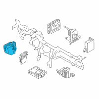 OEM Hyundai Genesis Instrument Panel Junction Box Assembly, Left Diagram - 91950-3M200