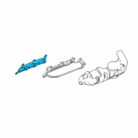 OEM 2010 Cadillac SRX Gasket, Exhaust Manifold Diagram - 12565956