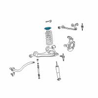 OEM Chevrolet Express 3500 Spring Upper Insulator Diagram - 15756770