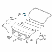 OEM 2021 Honda Accord Cylinder, Trunk Lid Diagram - 74861-TL0-E01