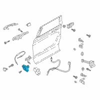 OEM 2018 Ford Expedition Latch Assembly Diagram - JL1Z-7826413-F