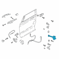 OEM Lincoln Door Check Diagram - JL1Z-7827204-A