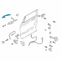 OEM 2018 Ford Expedition Handle, Outside Diagram - JL1Z-7826605-DCPTM