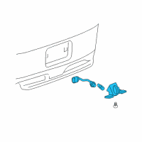 OEM 2008 Pontiac G5 License Lamp Diagram - 10382668