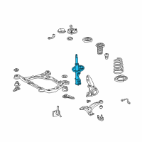 OEM 1997 Lexus ES300 Absorber Assy, Shock, Front LH Diagram - 48520-39195