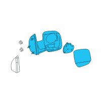 OEM 2009 Ford E-150 Mirror Assembly Diagram - 7C2Z-17683-AA