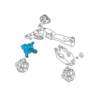 OEM 2017 BMW 740e xDrive Engine Mount Bracket Right Diagram - 22-11-6-870-760