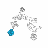 OEM 2022 BMW 530i xDrive Engine Mount Right Diagram - 22-11-6-860-496