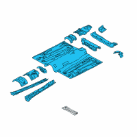 OEM 2012 Ford Focus Front Floor Pan Diagram - CV6Z-5811135-A