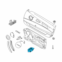OEM BMW Z4 Switch For Window Lifter/Mirror Diagram - 61-31-6-955-043