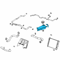 OEM 2004 Cadillac XLR Tank Asm, Radiator Surge Diagram - 19260088