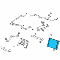 OEM 2009 Cadillac XLR Radiator Diagram - 10346017