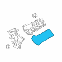 OEM Ford Edge Valve Cover Gasket Diagram - 7T4Z-6584-A