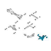 OEM 2011 Hyundai Tucson Carrier Assembly-Rear Axle, LH Diagram - 52710-2S000