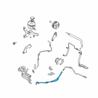 OEM 2004 Lexus RX330 Steering Gear Outlet Return Hose Diagram - 44416-0E011