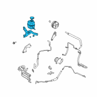 OEM Lexus RX350 Reservoir Assy, Vane Pump Oil Diagram - 44360-0E010