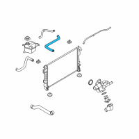 OEM 2016 Lincoln MKS Upper Hose Diagram - 8G1Z-8260-B