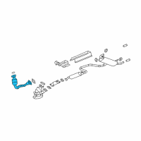 OEM Pontiac G6 Converter & Pipe Diagram - 15943288