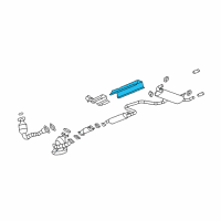 OEM Saturn Shield, Exhaust Heat (At Intermediate Floor Panel) Diagram - 25925238