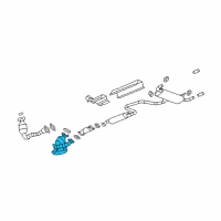 OEM 2010 Chevrolet Malibu Converter & Pipe Diagram - 15943289