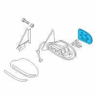 OEM 2013 Nissan Altima Glass-Mirror, LH Diagram - 96302-JB15E