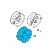 OEM 2010 Ford E-350 Super Duty Wheel, Alloy Diagram - AC2Z-1007-A