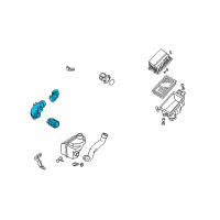 OEM 1998 Nissan Pathfinder Duct Assembly-Air Diagram - 16576-0W001