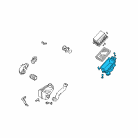 OEM 1998 Infiniti QX4 Body Assembly-Air Cleaner Diagram - 16528-0W000