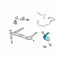 OEM 1999 Acura TL Bracket, Rear Engine Mounting Diagram - 50827-S0K-A81