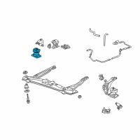 OEM 2002 Acura CL Mounting Rubber Assembly Engine Front Diagram - 50800-S0K-A82