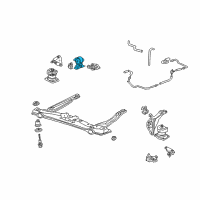 OEM 1999 Honda Accord Rubber Assy., Engine Side Mounting Diagram - 50820-S87-A81