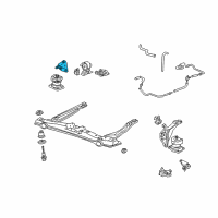 OEM 2002 Acura CL Bracket, Front Engine Mounting Diagram - 50826-S87-A81