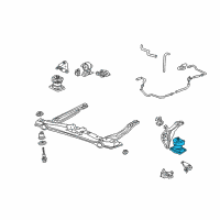 OEM 1999 Acura TL Rubber Assembly, Rear Engine Mounting (Ecm) Diagram - 50815-S87-A81