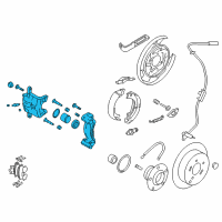 OEM 2014 Hyundai Tucson Caliper Kit-Rear Brake, RH Diagram - 58311-2SA00