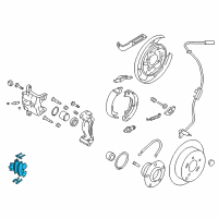 OEM 2010 Hyundai Tucson Rear Disc Brake Pad Kit Diagram - 58302-2SA00