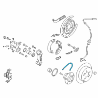 OEM Hyundai Tucson Hose-Brake Rear, LH Diagram - 58737-2S500