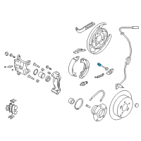 OEM Kia Sportage Spring-Shoe Hold Down Diagram - 582721G300