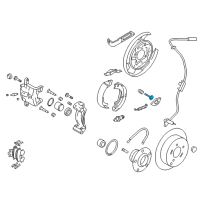 OEM 2015 Hyundai Tucson Pin-Shoe Hold Down Diagram - 58271-4D000