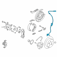 OEM 2011 Kia Sportage Sensor Assembly-Abs Rear Wheel Diagram - 956802S500