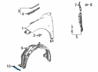 OEM Toyota Venza Splash Shield Diagram - 53895-48190