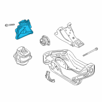 OEM 2013 BMW X5 Engine Mount Bracket Front Right Diagram - 22-11-6-882-036