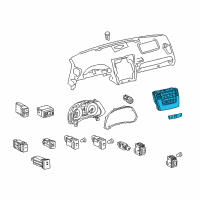 OEM 2008 Lexus IS F Control & Panel Assy, Integration Diagram - 84010-53141