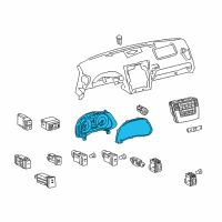 OEM Lexus IS250 Meter Assy, Combination Diagram - 83800-53582